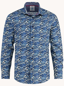 A Fish Named Fred Shirts A Fish Named Fred - Wave Blue Shirt