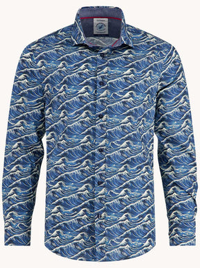 A Fish Named Fred Shirts A Fish Named Fred - Wave Blue Shirt