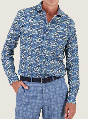 A Fish Named Fred Shirts A Fish Named Fred - Wave Blue Shirt