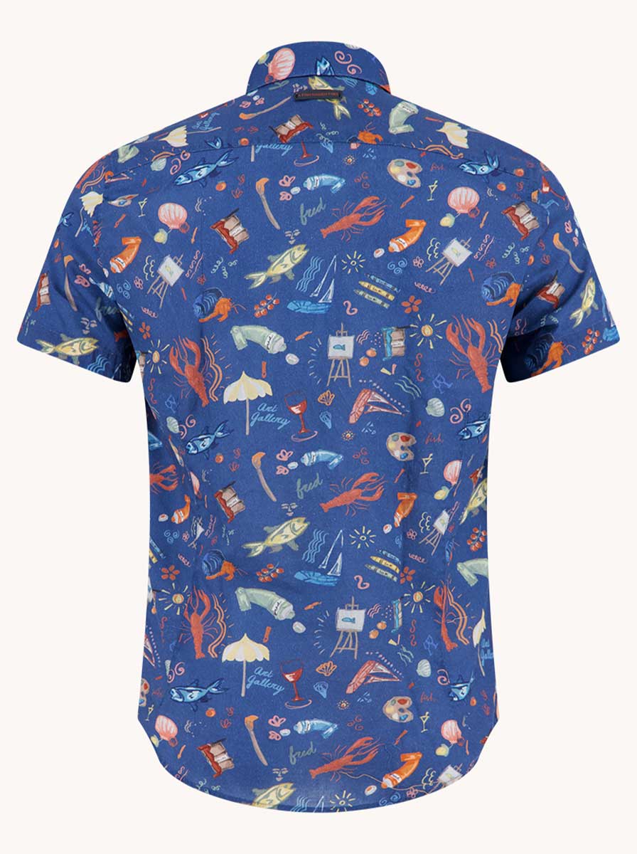 A Fish Named Fred Short Sleeve Shirts A Fish Named Fred - Doodle Short Sleeve Shirt