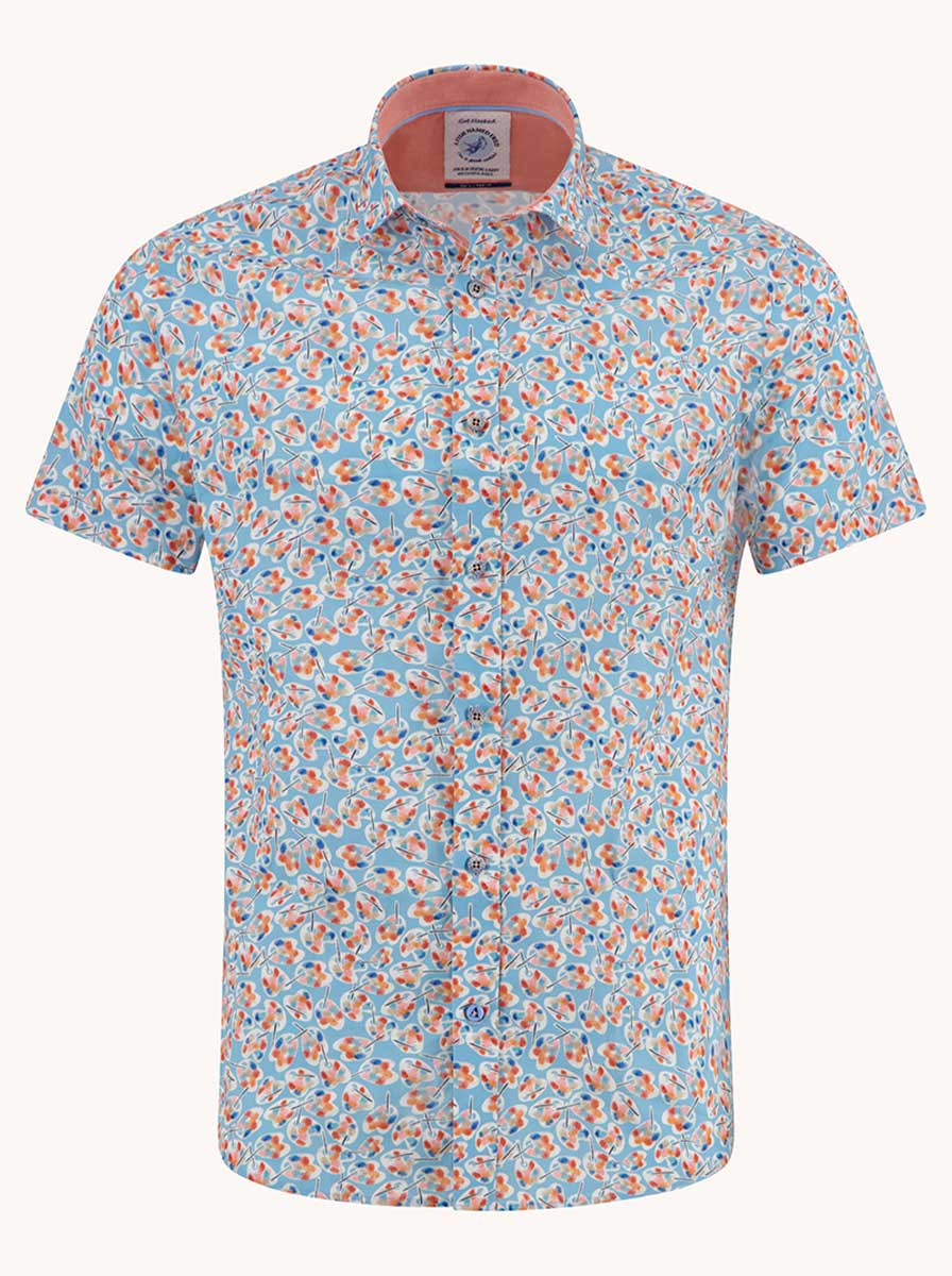 A Fish Named Fred Short Sleeve Shirts A Fish Named Fred - Palettes Print Short Sleeve Shirt