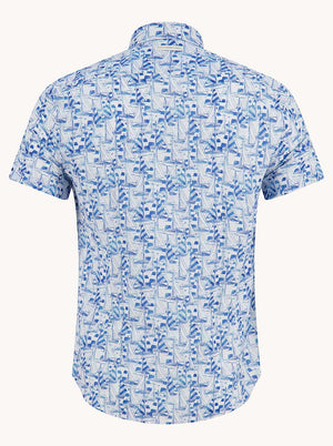 A Fish Named Fred Short Sleeve Shirts A Fish Named Fred - Sailing Boats Short Sleeve Shirt