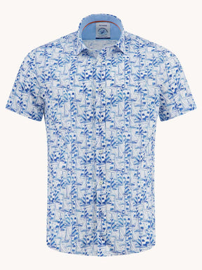 A Fish Named Fred Short Sleeve Shirts A Fish Named Fred - Sailing Boats Short Sleeve Shirt