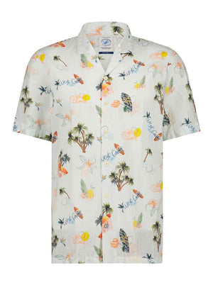 A Fish Named Fred Short Sleeve Shirts A Fish Named Fred - Tropical Print Short Sleeve Shirt