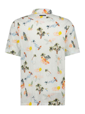 A Fish Named Fred Short Sleeve Shirts A Fish Named Fred - Tropical Print Short Sleeve Shirt