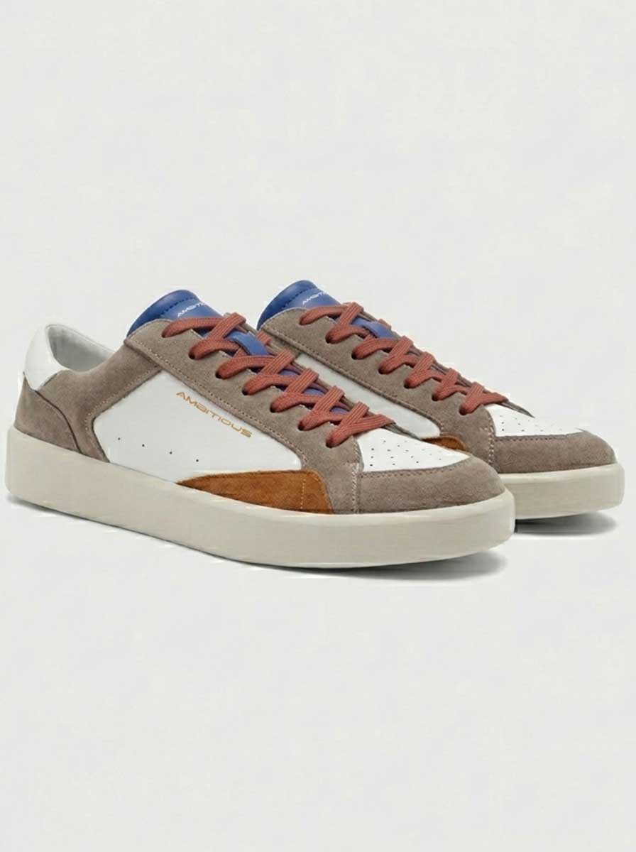 Ambitious Shoes & Boots Ambitious - Brixton Leather & Suede Court Sneaker