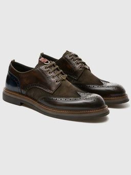Ambitious Shoes & Boots Ambitious - Brogues - Moss Leather & Suede