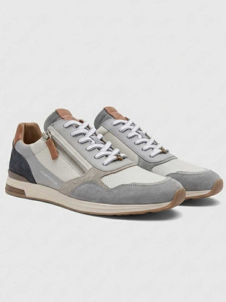 Ambitious Shoes & Boots Ambitious - Slow Zip & Lace Fastening Leather & Suede Sneaker