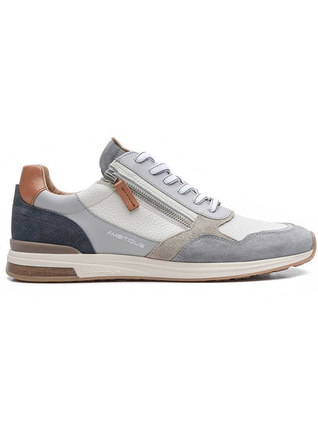 Ambitious Shoes & Boots Ambitious - Slow Zip & Lace Fastening Leather & Suede Sneaker