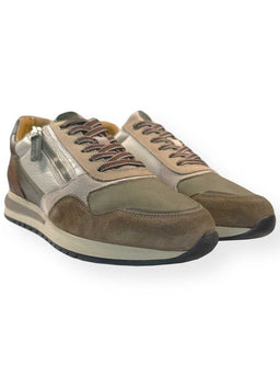 Ambitious Shoes & Boots Ambitious - Sneaker - Temple Zip & Lace Fastening Leather & Suede