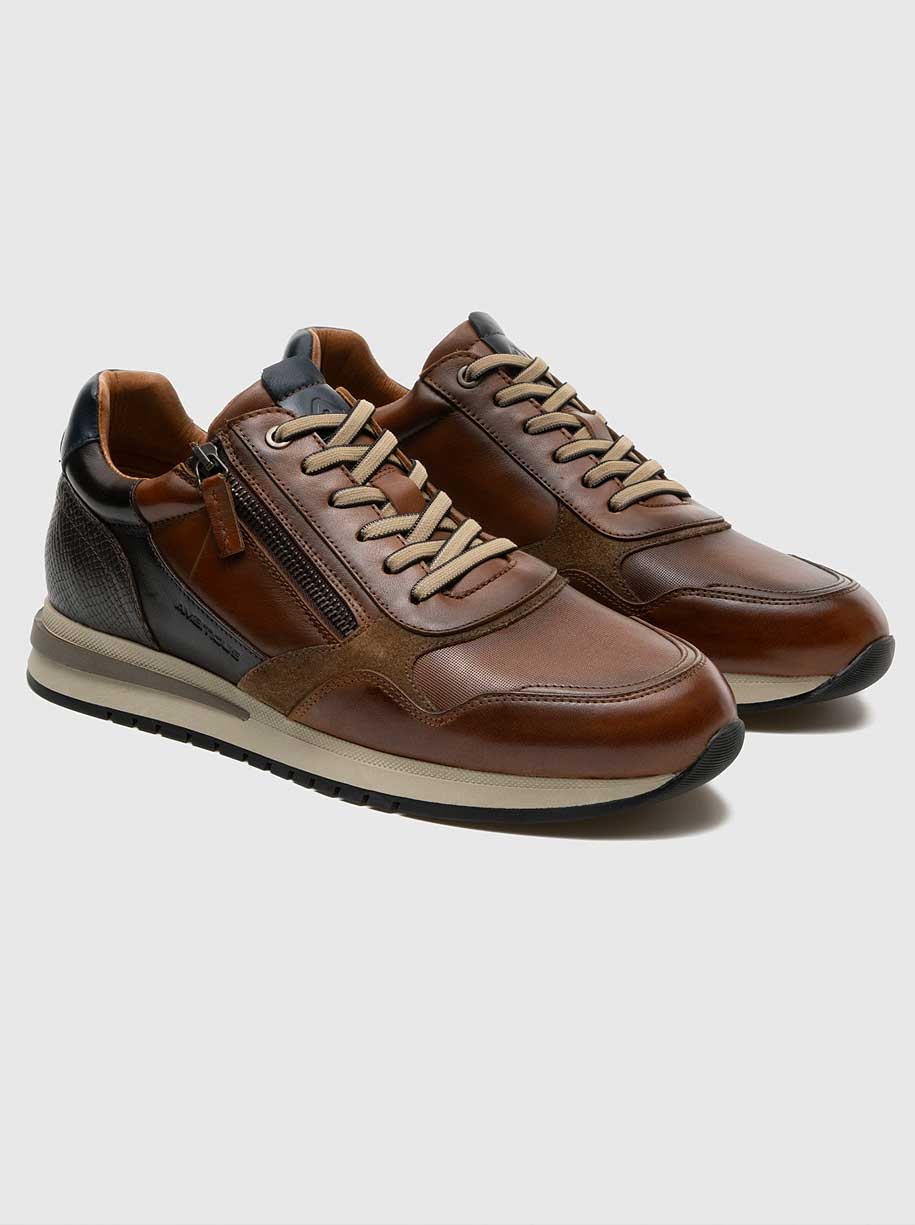 Ambitious Shoes & Boots Ambitious - Temple Zip Leather Sneaker