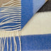 Ascott & Hemley Scarves Ascott & Hemley - Beige/Camel/Blue Wool/Cashmere Stripe Scarf