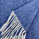 Ascott & Hemley Scarves Ascott & Hemley - Blue Wool/Cashmere Twill Scarf