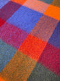 Ascott & Hemley Scarves Ascott & Hemley - Box Check Cashmere Teal/Blue/Orange/Red Scarf