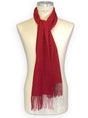 Ascott & Hemley Scarves Ascott & Hemley - Burgundy Cashmere Scarf