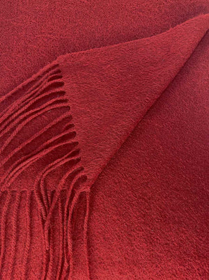 Ascott & Hemley Scarves Ascott & Hemley - Burgundy Cashmere Scarf