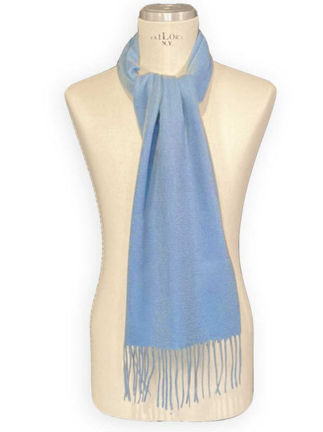 Ascott & Hemley Scarves Ascott & Hemley - Cashmere Sky Blue Scarf