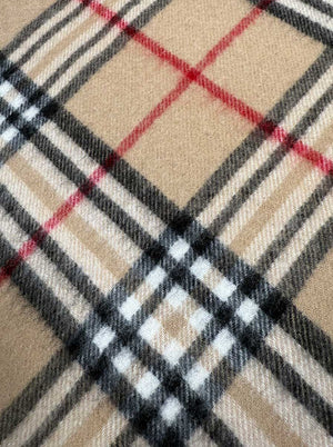Ascott & Hemley Scarves Ascott & Hemley - Multi Check Cashmere Beige Scarf