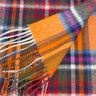 Ascott & Hemley Scarves Ascott & Hemley - Orange Wool/Cashmere Tartan Scarf