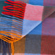 Ascott & Hemley Scarves Ascott & Hemley - Red/Blue/Green Wool/Cashmere Check Scarf