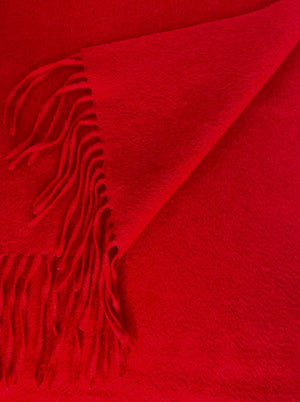 Ascott & Hemley Scarves Ascott & Hemley - Red Cashmere Scarf