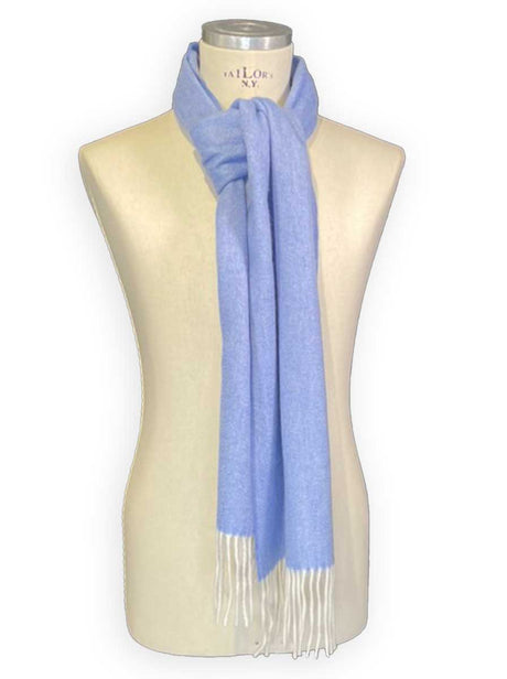 Ascott & Hemley Scarves Ascott & Hemley - Sky Wool/Cashmere Twill Scarf