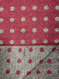 Ascott & Hemley Scarves Ascott & Hemley - Viscose Reversible Burgundy/Grey Scarf