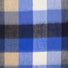 Ascott & Hemley Scarves Ascott & Hemley - Wool/Cashmere Box Check Blue/Sky/Beige Scarf