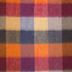 Ascott & Hemley Scarves Ascott & Hemley - Wool/Cashmere Box Check Orange/Burgundy/Beige Scarf