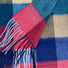 Ascott & Hemley Scarves Ascott & Hemley - Wool/Cashmere Box Check Red/Green/Yellow/Blue Scarf