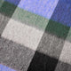 Ascott & Hemley Scarves Ascott & Hemley - Wool/Cashmere Check Blue/Grey/Green Scarf
