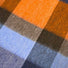Ascott & Hemley Scarves Ascott & Hemley - Wool/Cashmere Check Orange/Blue/Brown Scarf