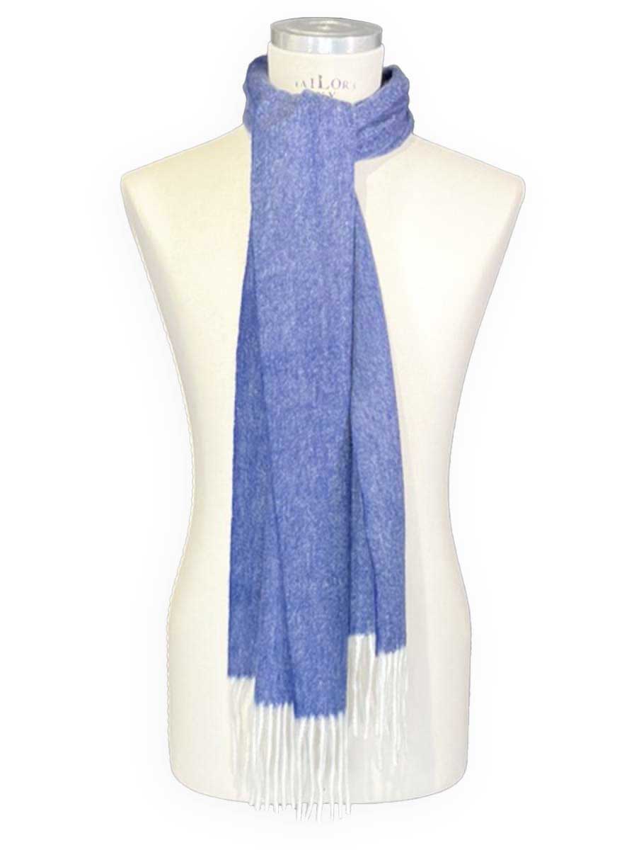 Ascott & Hemley Scarves Ascott & Hemley - Wool/Cashmere Twill Navy Scarf