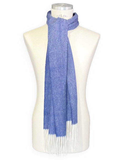 Ascott & Hemley Scarves Ascott & Hemley - Wool/Cashmere Twill Navy Scarf