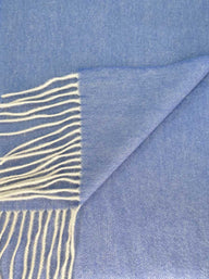 Ascott & Hemley Scarves Ascott & Hemley - Wool/Cashmere Twill Sky Scarf