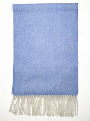 Ascott & Hemley Scarves Ascott & Hemley - Wool/Cashmere Twill Sky Scarf