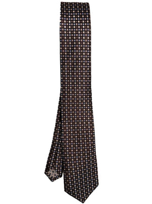 Ascott & Hemley Square neat print tie