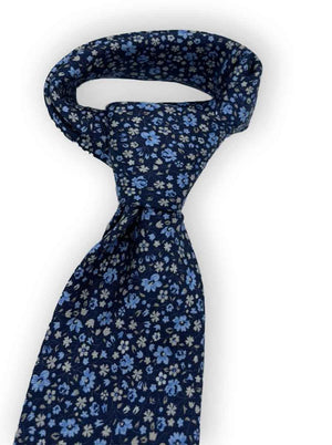 Ascott & Hemley Tie Ascott - Floral Print Silk Tie