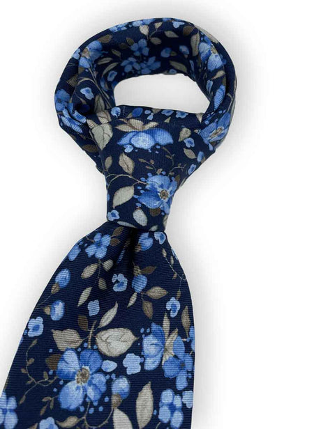 Ascott & Hemley Tie Ascott - Floral Print Silk Tie