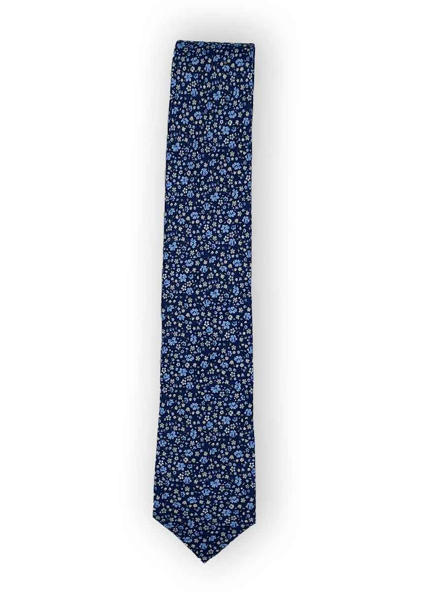 Ascott & Hemley Tie Ascott - Floral Print Silk Tie