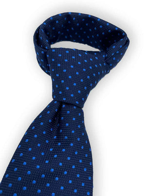 Ascott & Hemley Tie Ascott - Spotted Textured Silk Tie