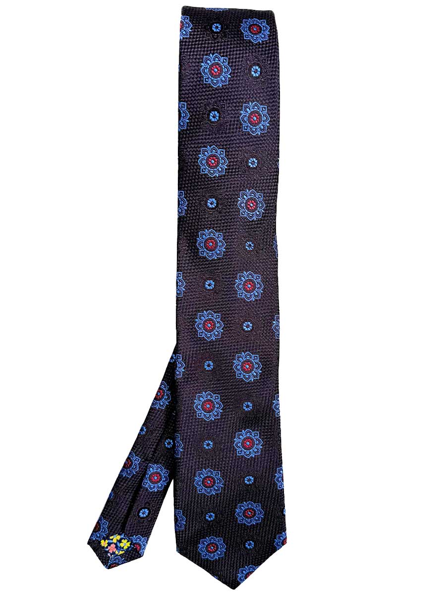 Ascott & Hemley Ties Medallion Print Tie