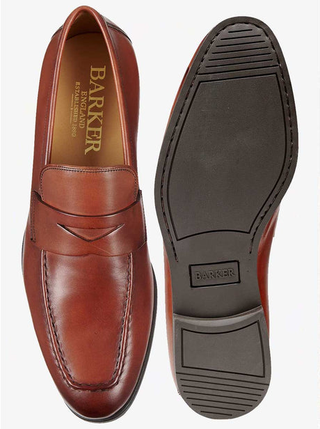 Barker Shoes & Boots Barkers - Capri Tan Slip-on Loafer