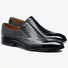 Barker Shoes & Boots Barkers - Dover Black Calf / Deerskin Slip-on Shoe