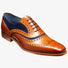 Barker Shoes & Boots Barkers - McClean Cedar Calf / Blue Suede Shoe