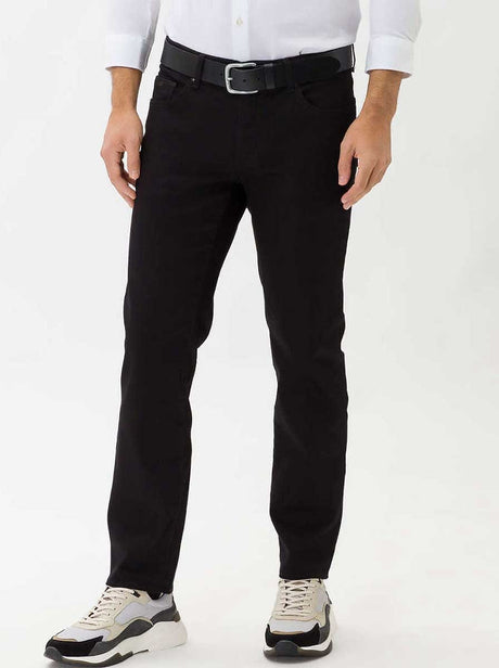 Brax Jeans Brax - Cadiz Masterpiece: Straight Leg Black Jeans