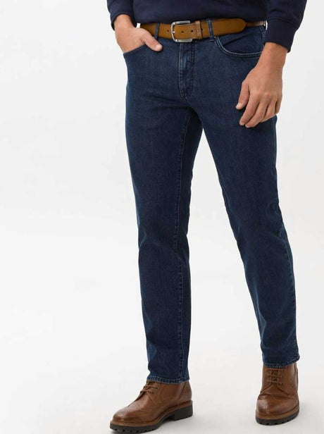 Brax Jeans Brax - Cadiz Masterpiece: Straight Leg Dark Blue Jeans