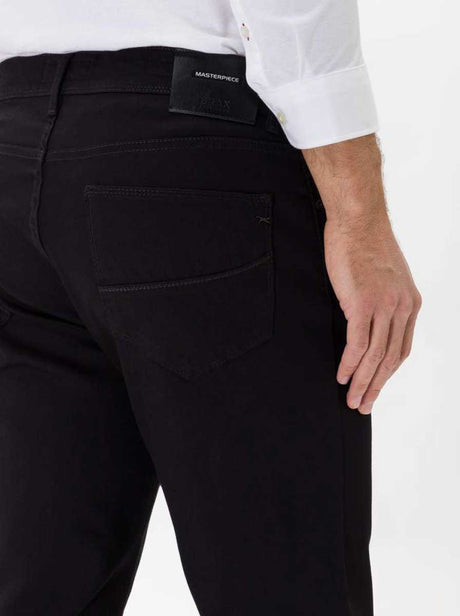 Brax Jeans Brax - Cadiz Masterpiece: Straight Leg Perma Black Jeans