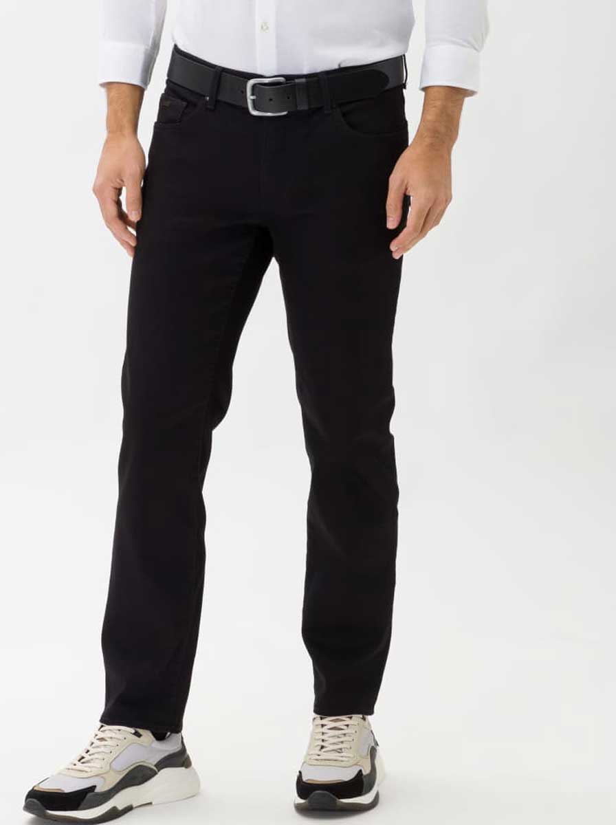 Brax Jeans Brax - Cadiz Masterpiece: Straight Leg Perma Black Jeans