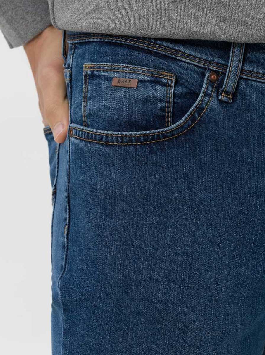 Brax Jeans Brax - Cadiz Masterpiece: Straight Leg Regular Blue Used Jeans